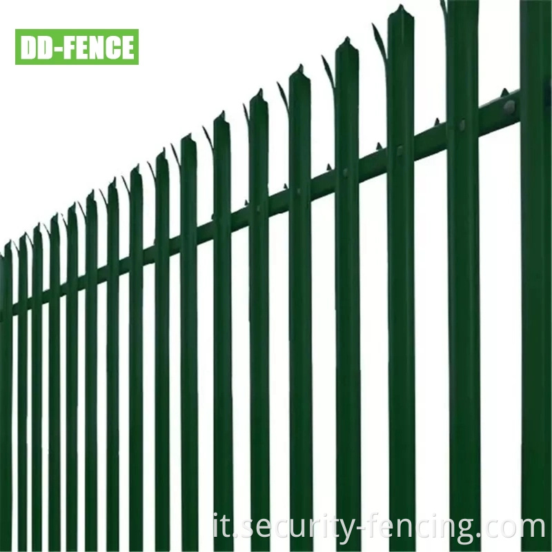 Steel Hot Dipped Galvanized Powder Coated D Pale W Pale Palisade Fence Palisade Fencing2